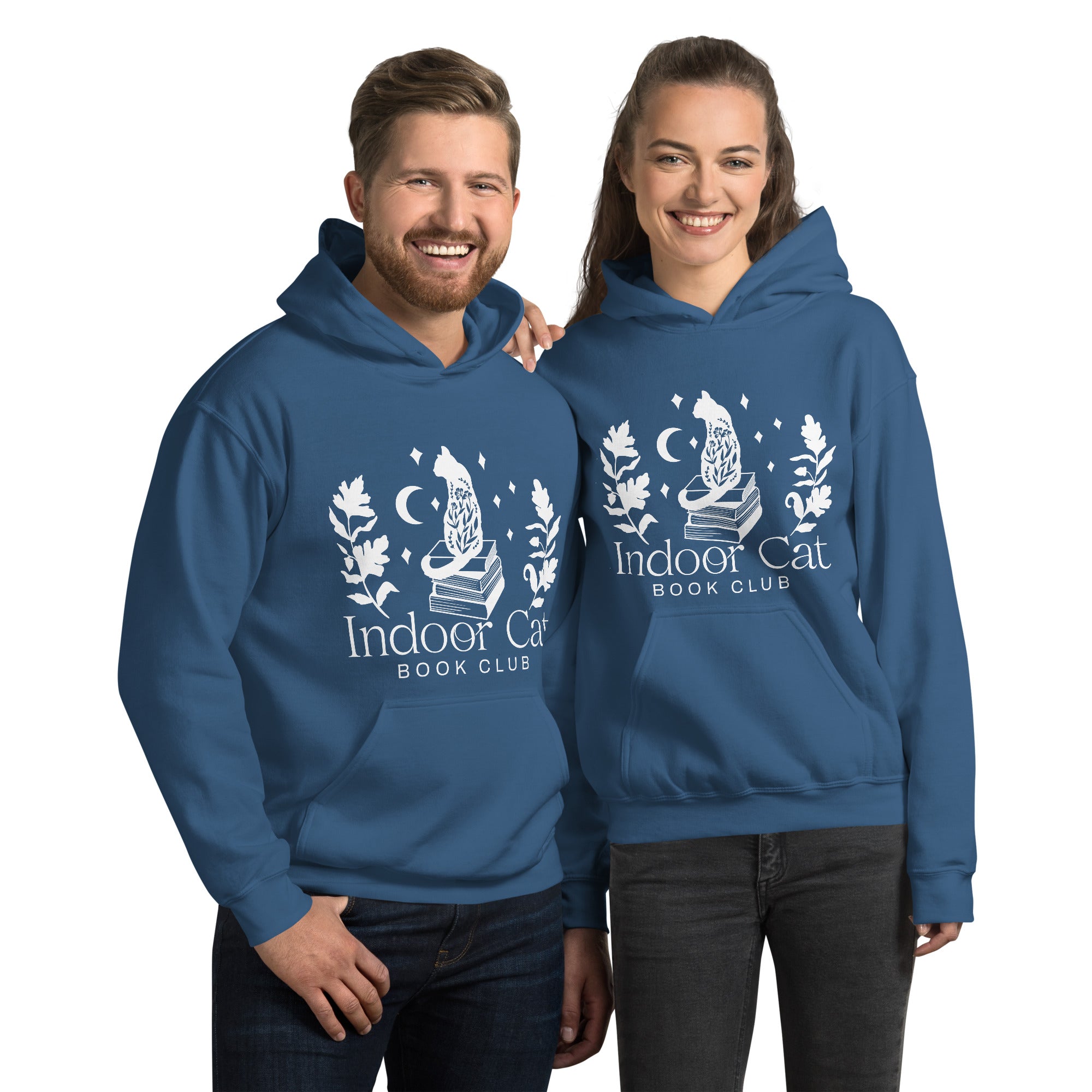 Indoor Cat Book Club Unisex Hoodie