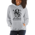 Load image into Gallery viewer, Audiophile Bookclub grey hoodie from FireDrake Artistry™. 
