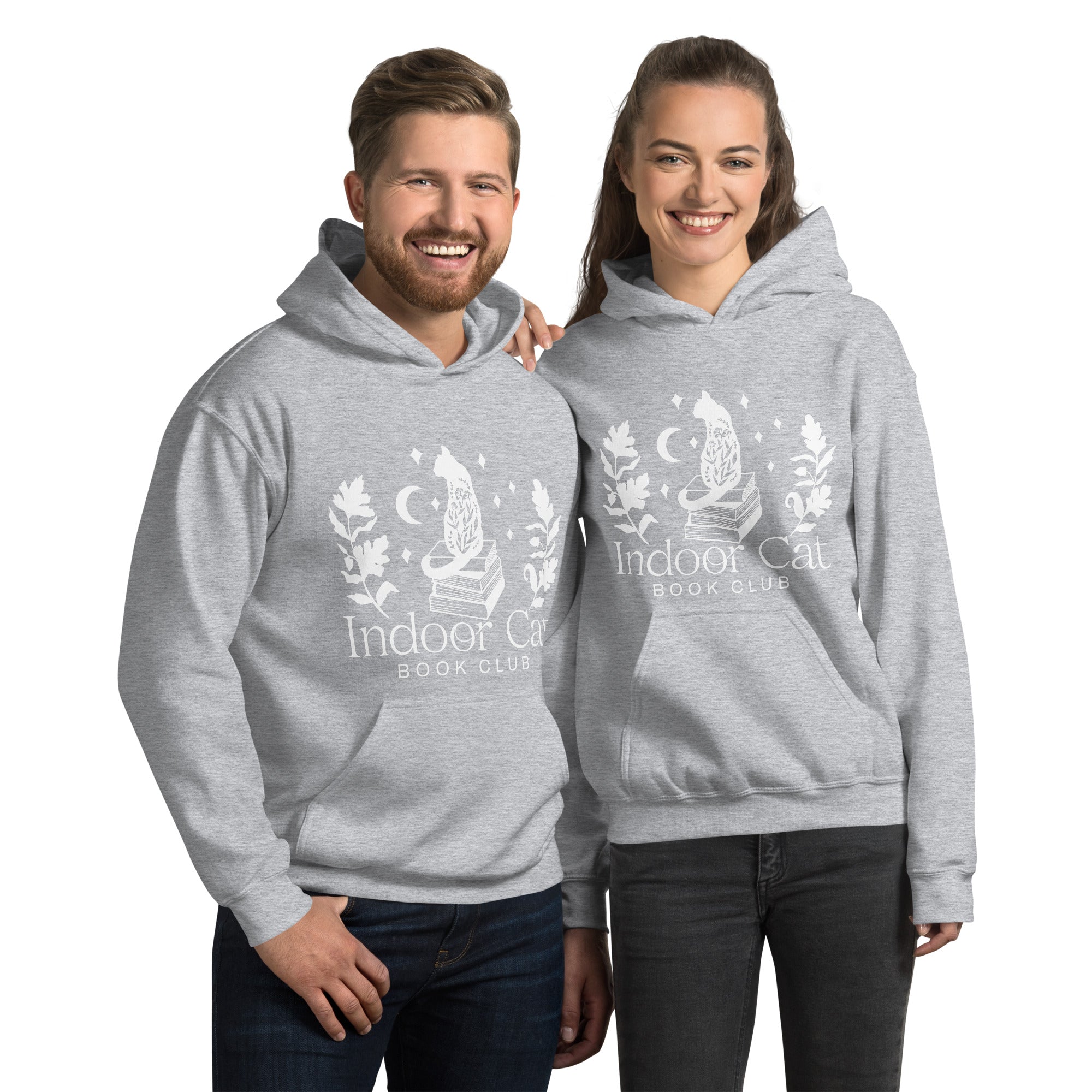 Indoor Cat Book Club Unisex Hoodie