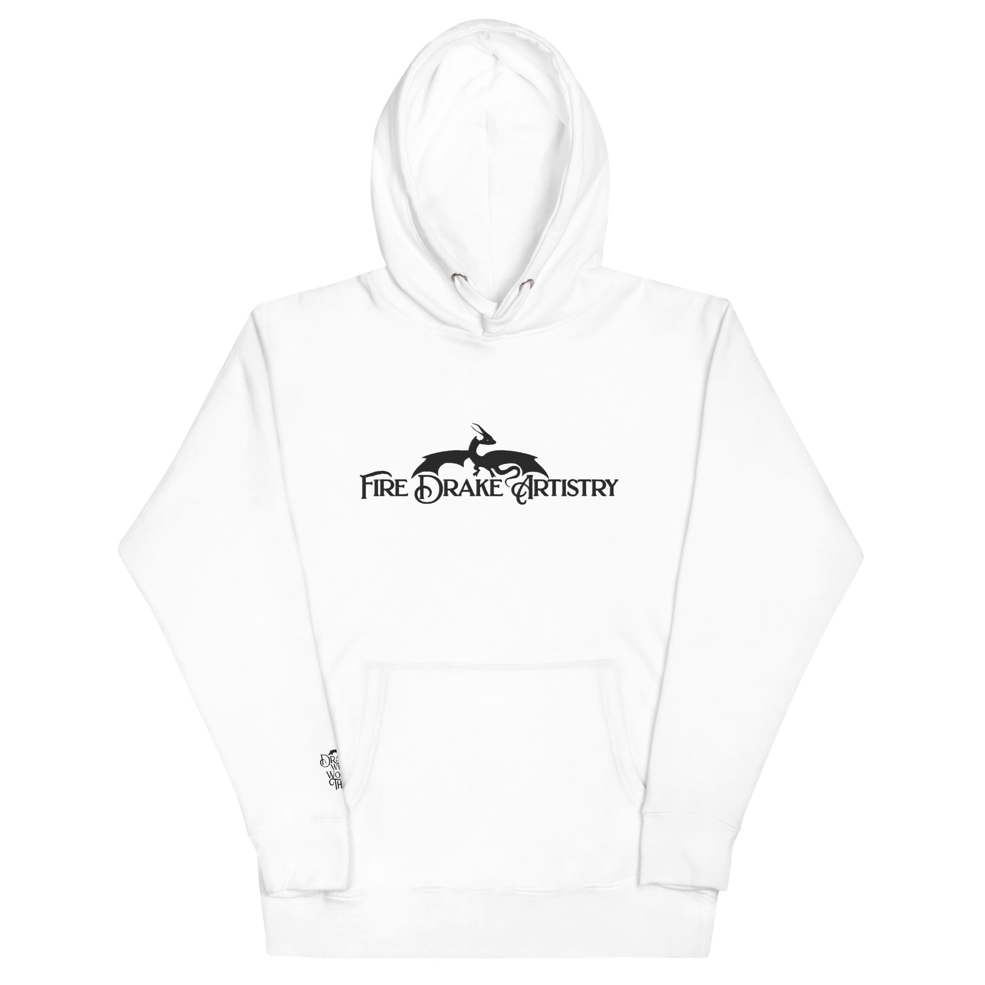 ***CHECK SIZING CHART*** Embroidered FireDrake Artistry™ Unisex Hoodie