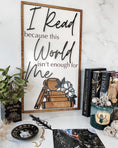 Load image into Gallery viewer, "I Read" Home Decor Sign - firedrakeartistry
