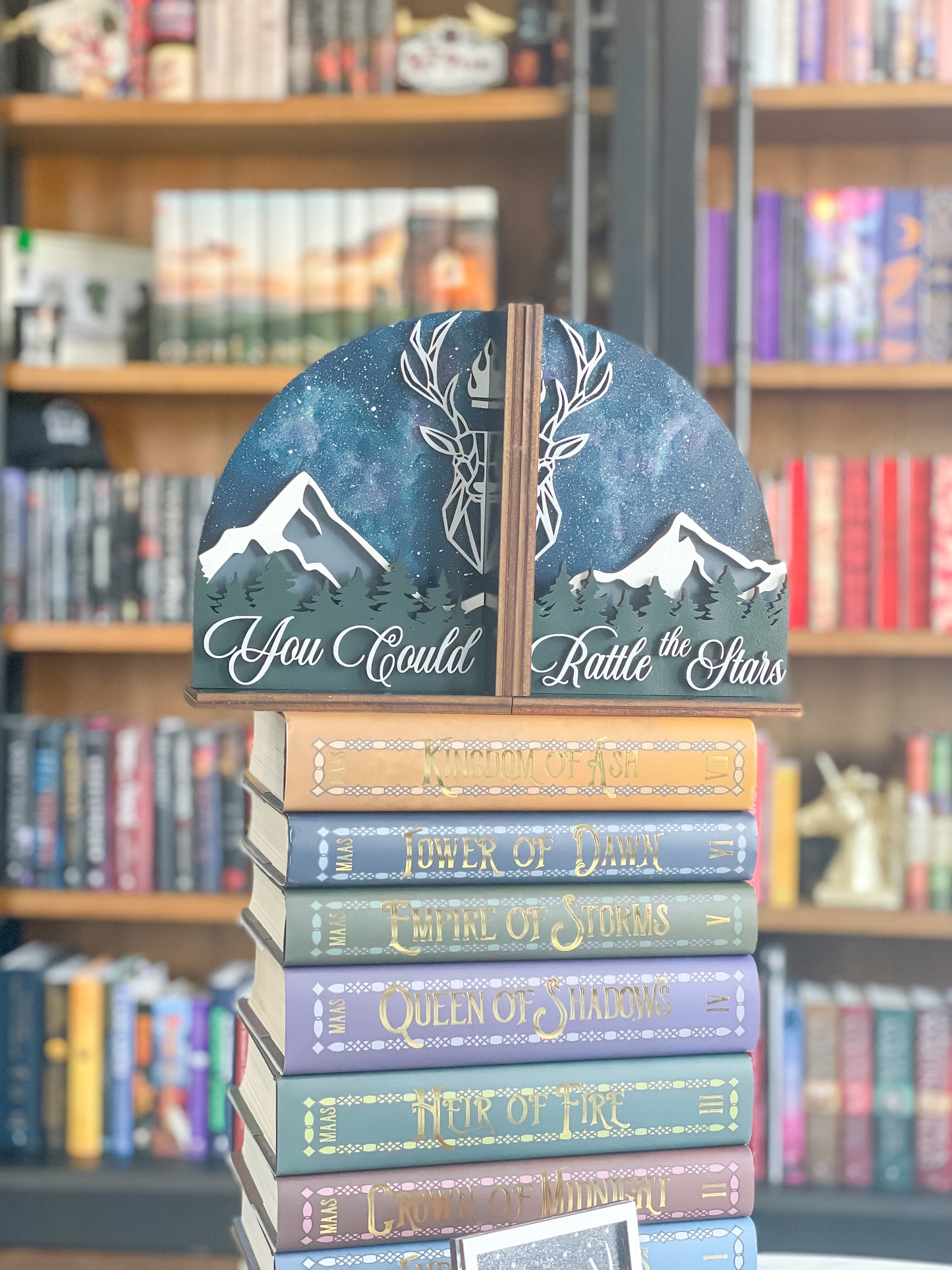 Throne of Glass Bookends - firedrakeartistry