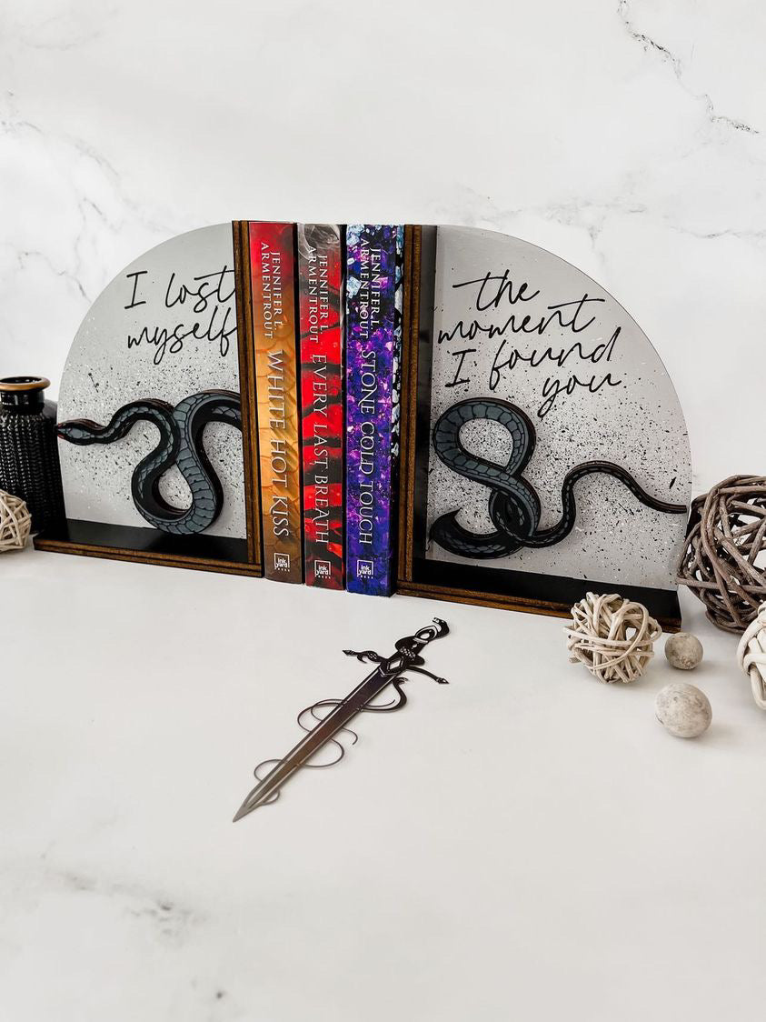 White Hot Kiss - Roth Bookends, created by FireDrake Artistry™