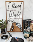 Load image into Gallery viewer, "I Read" Home Decor Sign - firedrakeartistry
