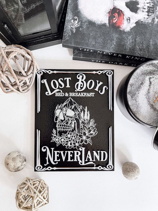 Lost Boys Bed & Breakfast Sign - Nikki St. Crowe, created by FireDrake Artistry™