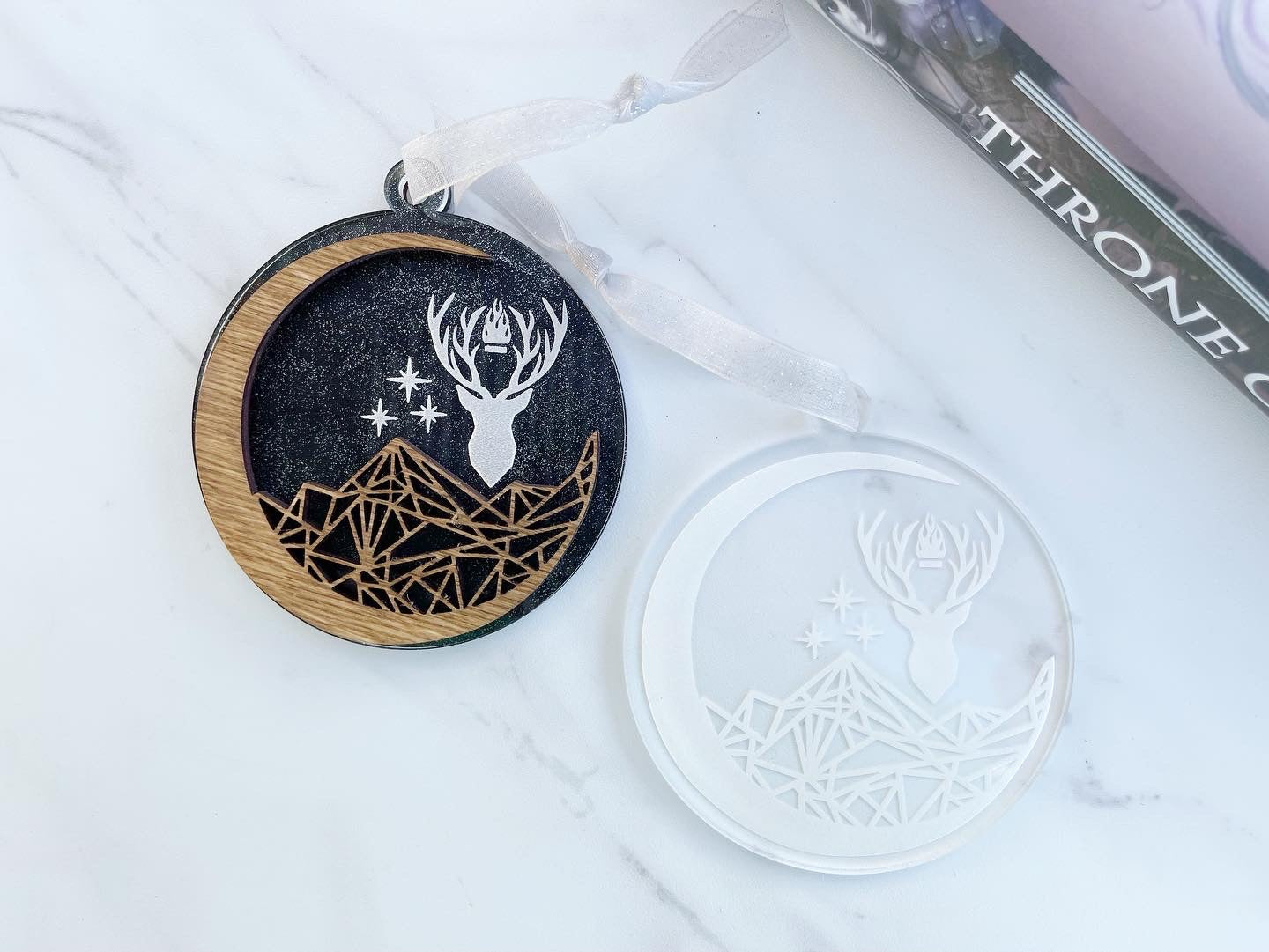 Mash Up Christmas Ornament - ACOTAR / Throne of Glass / Crescent City Inspired - firedrakeartistry