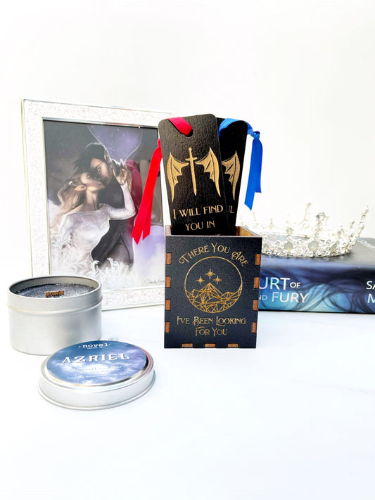 Black Fandom Inspired Bookmark Holder/ Pen Holder: ACOTAR There You Are - firedrakeartistry