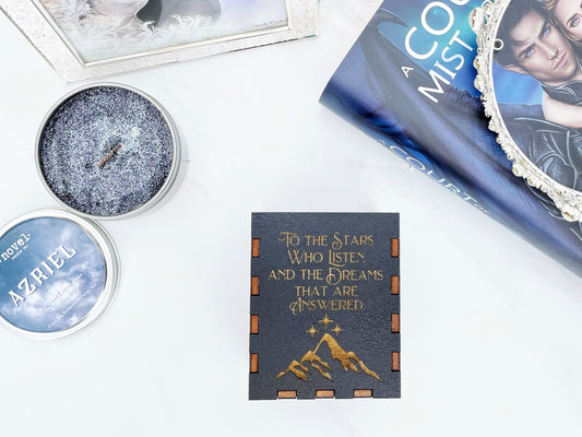 Black Fandom Inspired Bookmark Holder/ Pen Holder: ACOTAR To the Stars Who Listen - firedrakeartistry