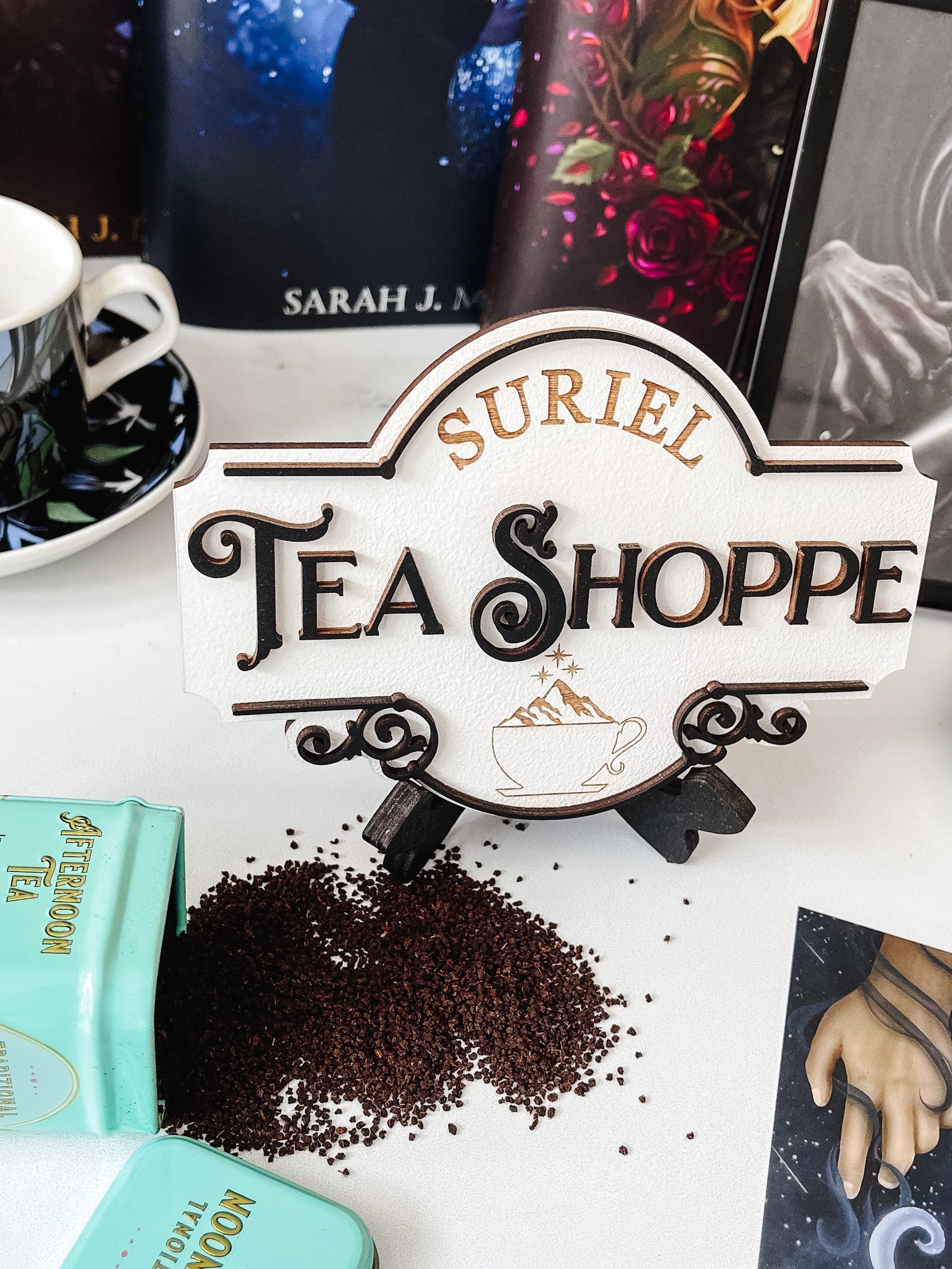 The Suriel Tea Shoppe Sign - firedrakeartistry