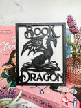 Load image into Gallery viewer, Book Dragon Sign - firedrakeartistry
