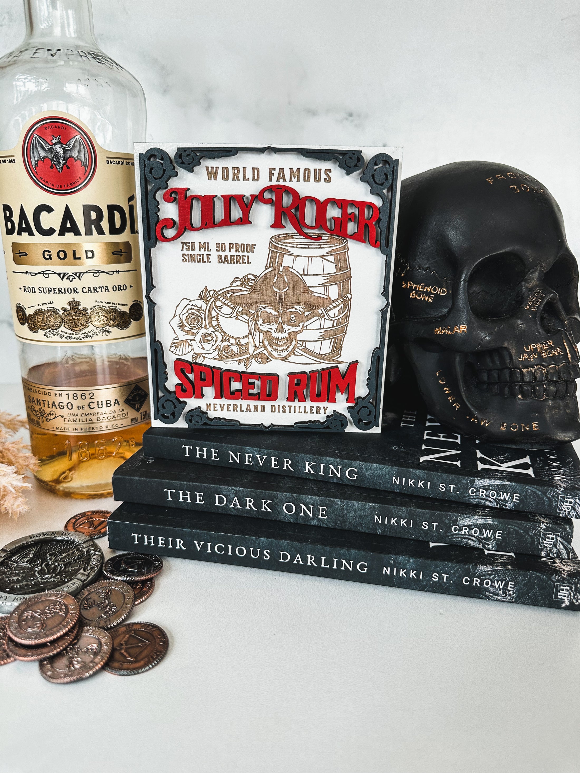 Jolly Roger Sign - Nikki St. Crowe, created by FireDrake Artistry®