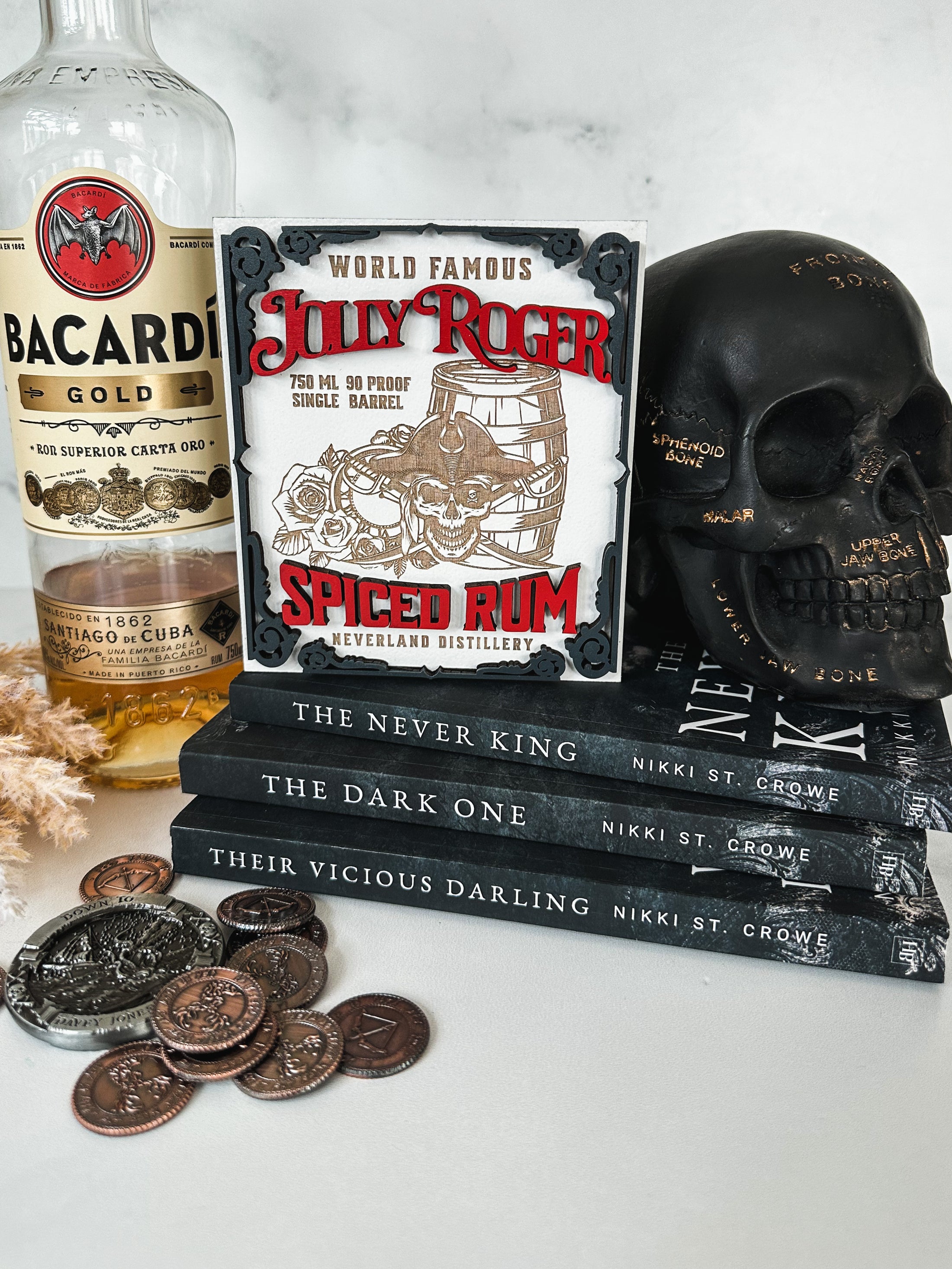 Jolly Roger Sign - Nikki St. Crowe, created by FireDrake Artistry®