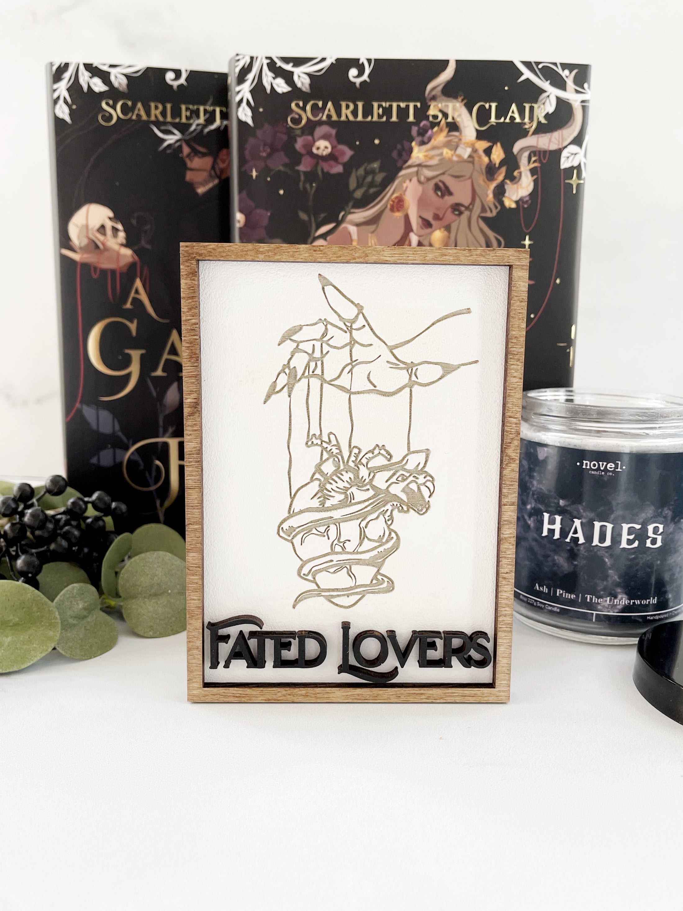 Fated Lovers Shelf Sign by Fire Drake Artistry® 