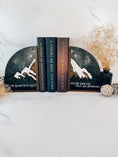 Load image into Gallery viewer, Monochrome ACOTAR Bookends - firedrakeartistry
