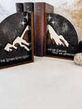Load image into Gallery viewer, Monochrome ACOTAR Bookends - firedrakeartistry

