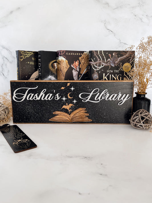 Fiction Collection Library Sign Library Signs – firedrakeartistry