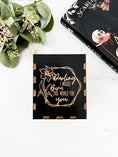 Load image into Gallery viewer, Black Fandom Inspired Bookmark Holder/ Pen Holder: A Touch of Darkness, created by FireDrake Artistry™
