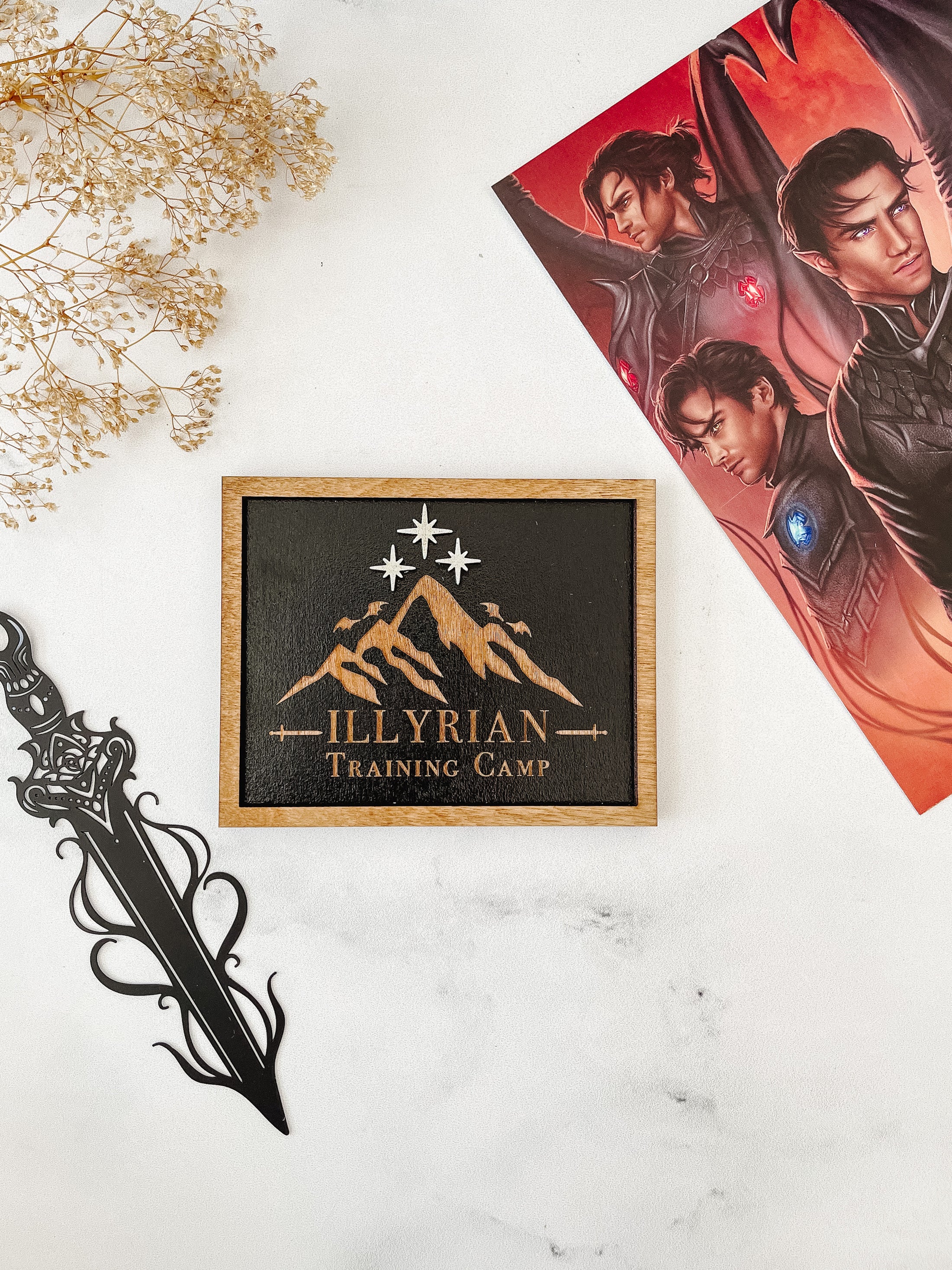 Illyrian Training Shelf Sign by FireDrake Artistry® 