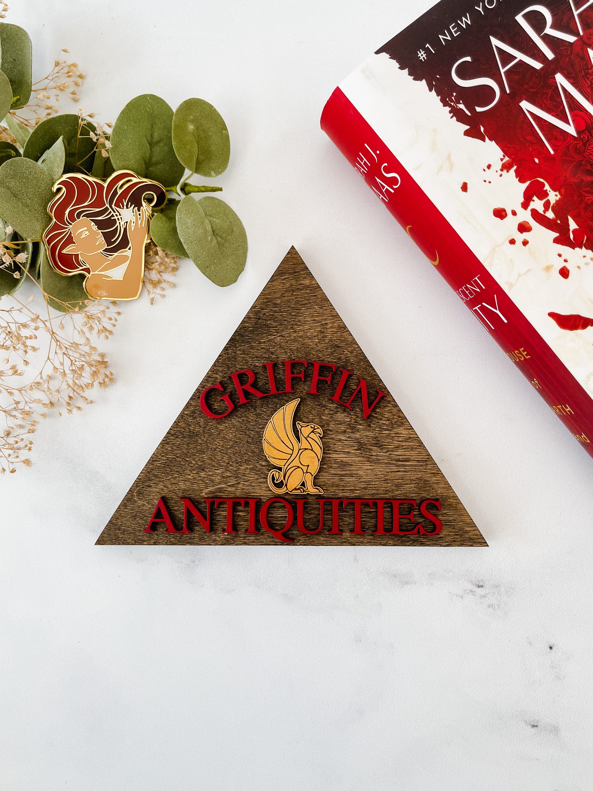 Griffin Antiquities Pyramid Mini Sign - firedrakeartistry
