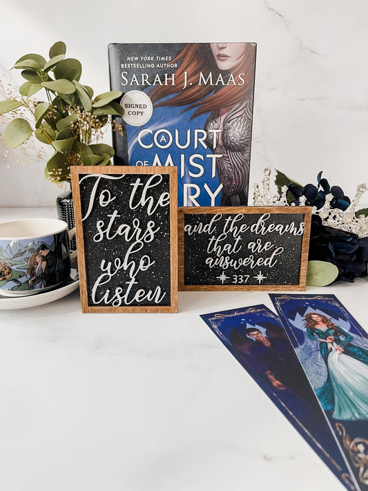 "To the Stars" Quote Mini Signs - firedrakeartistry