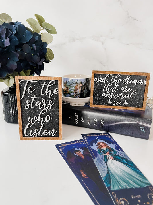 "To the Stars" Quote Mini Signs - firedrakeartistry