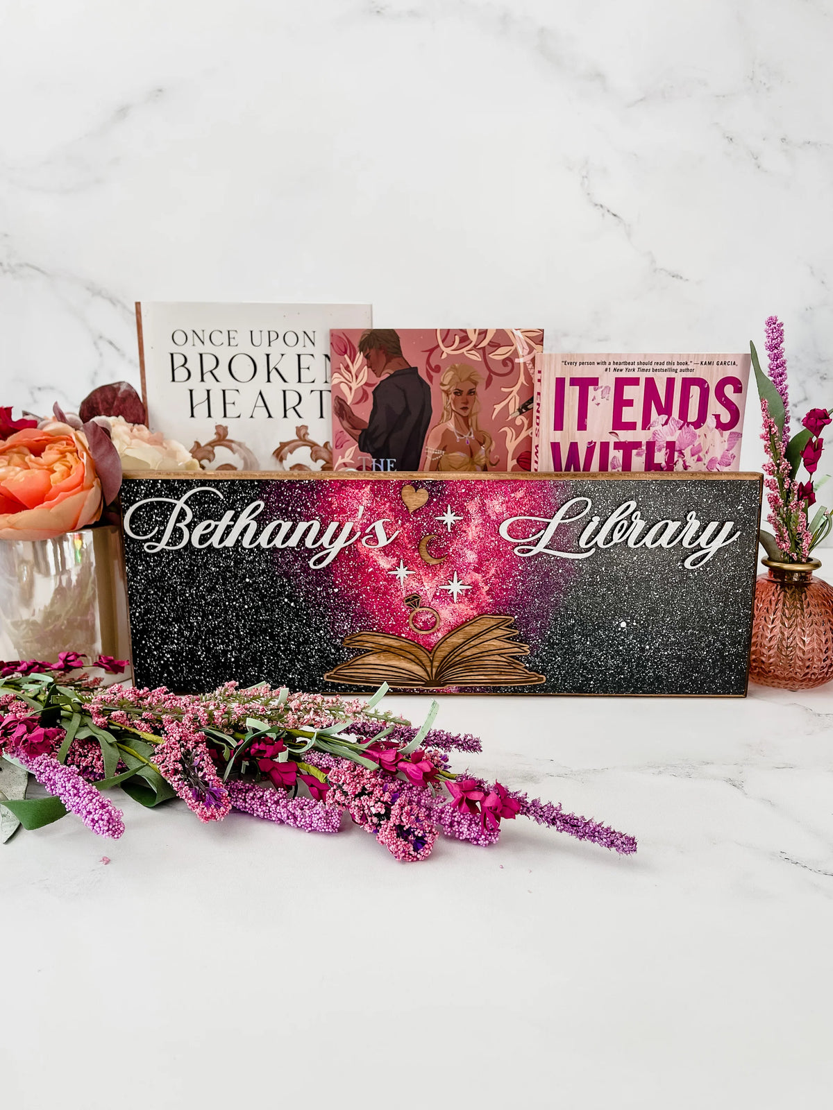 Romance Library Sign Romance Inspired Library Sign *Personalized* – firedrakeartistry