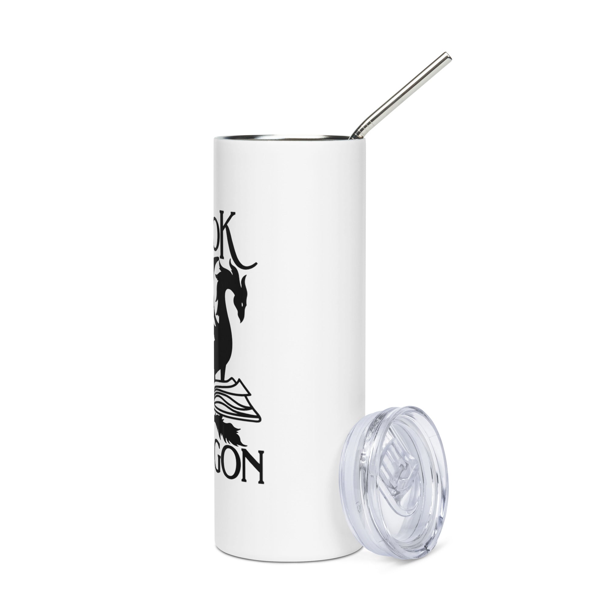 Book Dragon Stainless steel tumbler for FireDrake Artistry