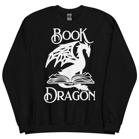 Book Dragon Unisex Sweatshirt for FireDrake Artistry
