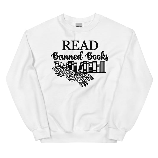 Read Banned Books Unisex Sweatshirt for FireDrake Artistry