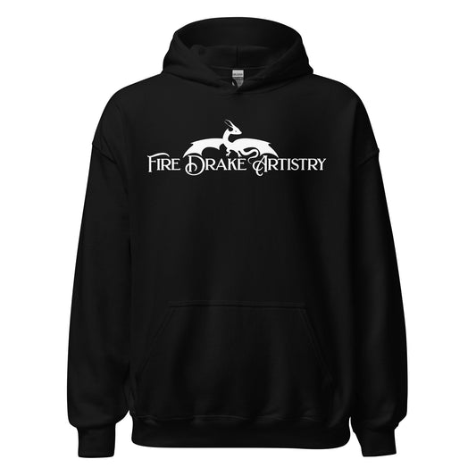 First Drake Artistry Logo Unisex Hoodie Sweatshirt Merch™ for FireDrake Artistry