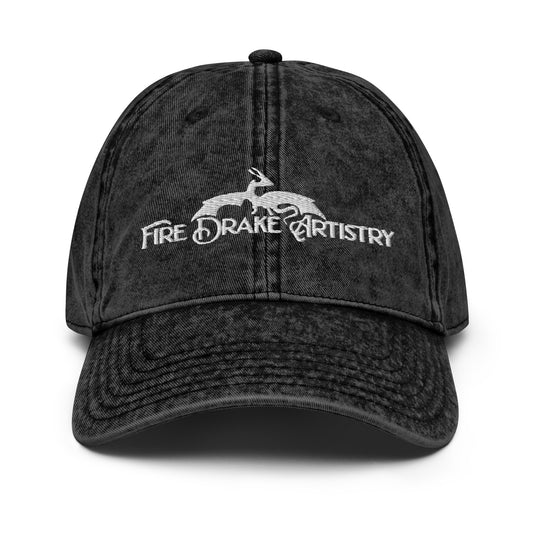 FireDrake Artistry™ Embroidered Vintage Hat for FireDrake Artistry