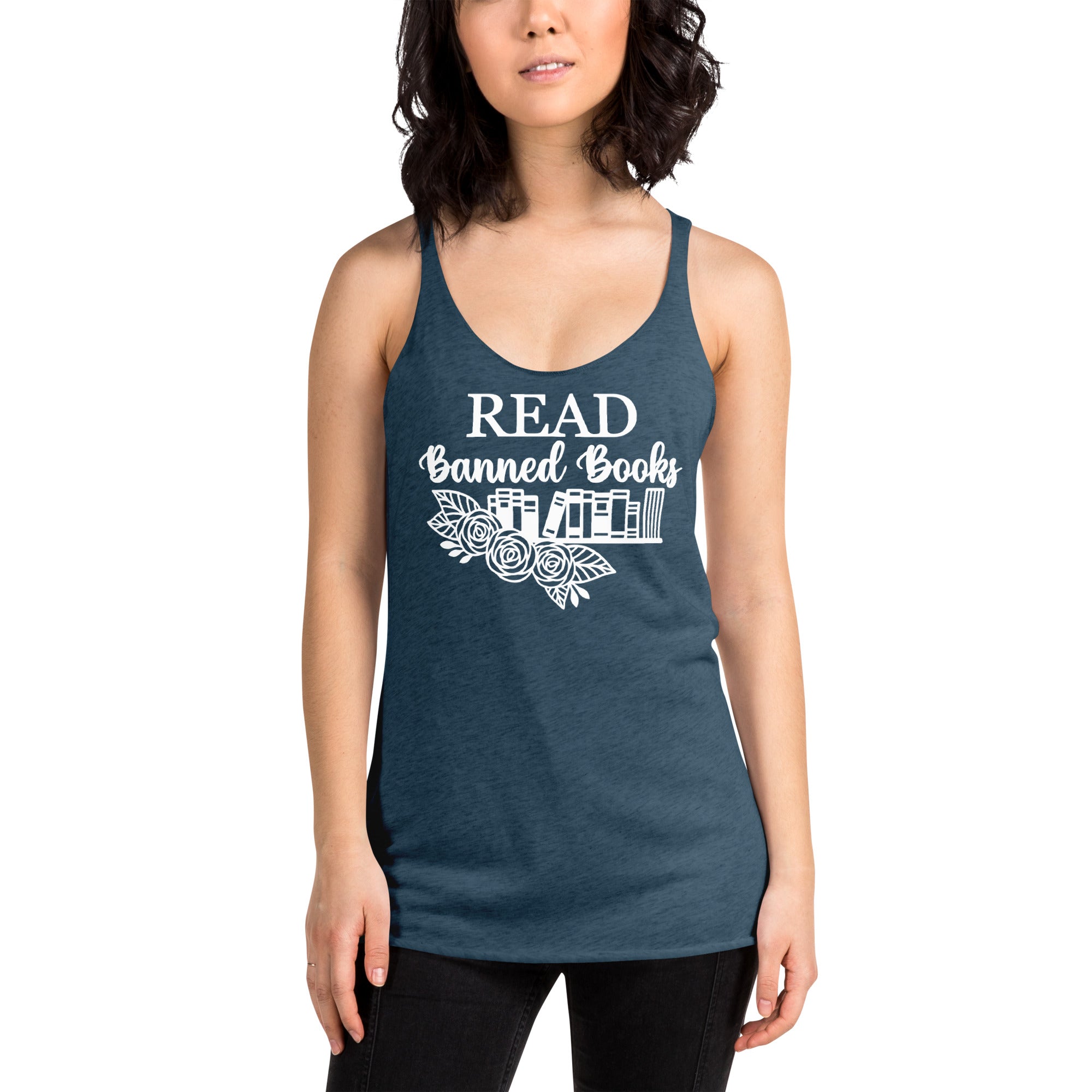 Read Banned Books Women's Racerback Tank for FireDrake Artistry