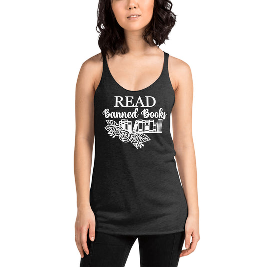 Read Banned Books Women's Racerback Tank for FireDrake Artistry